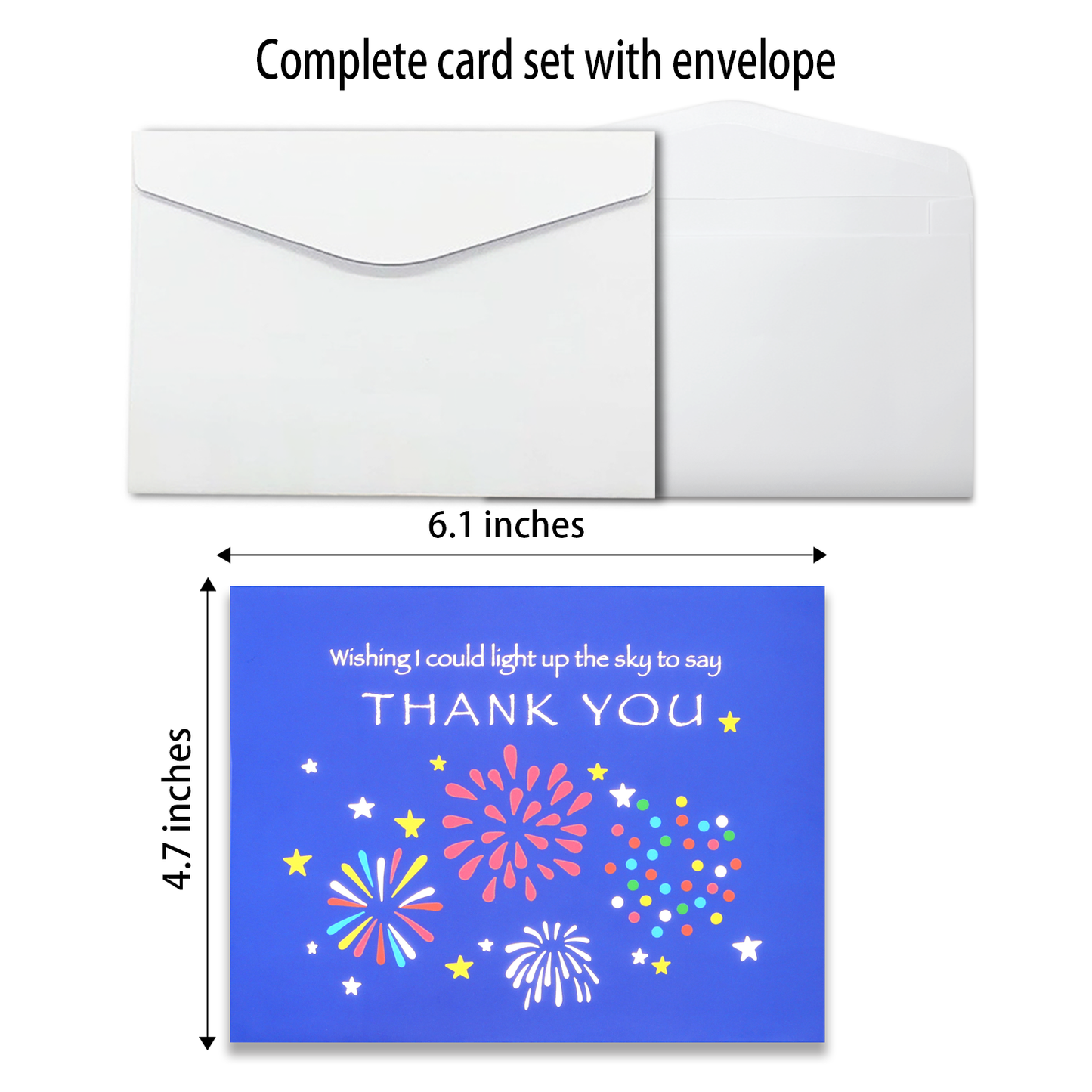Spectacular Fireworks Thank You Card
