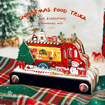 Christmas food truck (With Light）