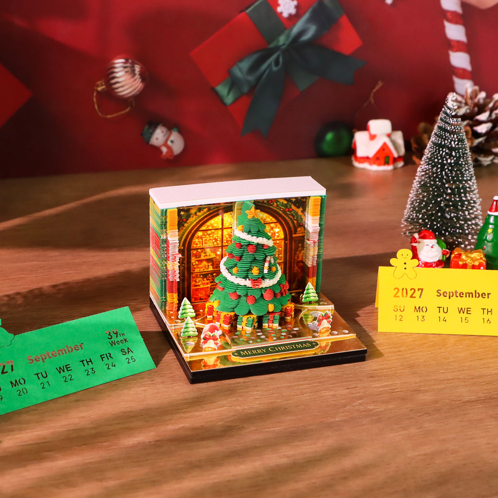 Colorful Christmas tree (With Light & Calendar 2027)