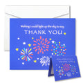 Spectacular Fireworks Thank You Card