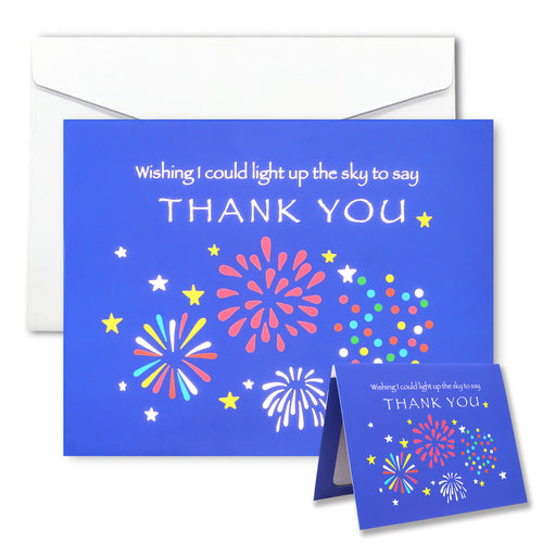 Spectacular Fireworks Thank You Card