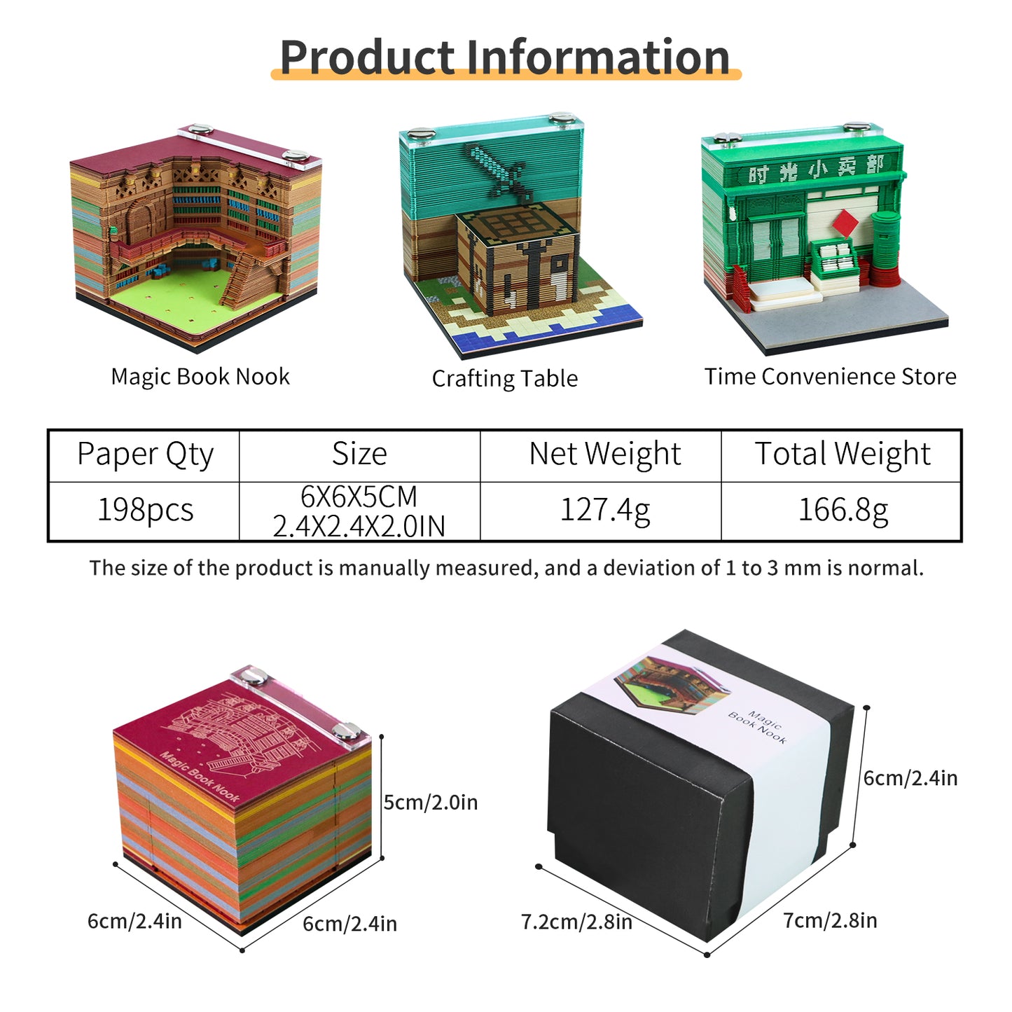 Cozy Corner Series Satisfying 3D Memo Pad