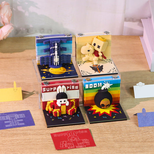 Playful Series Satisfying 3D Memo Pad