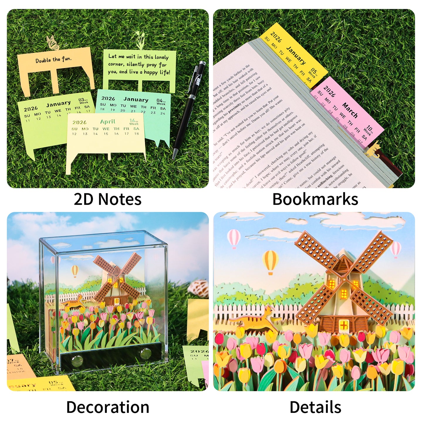 Windmill Village (With Light & Calendar 2027)