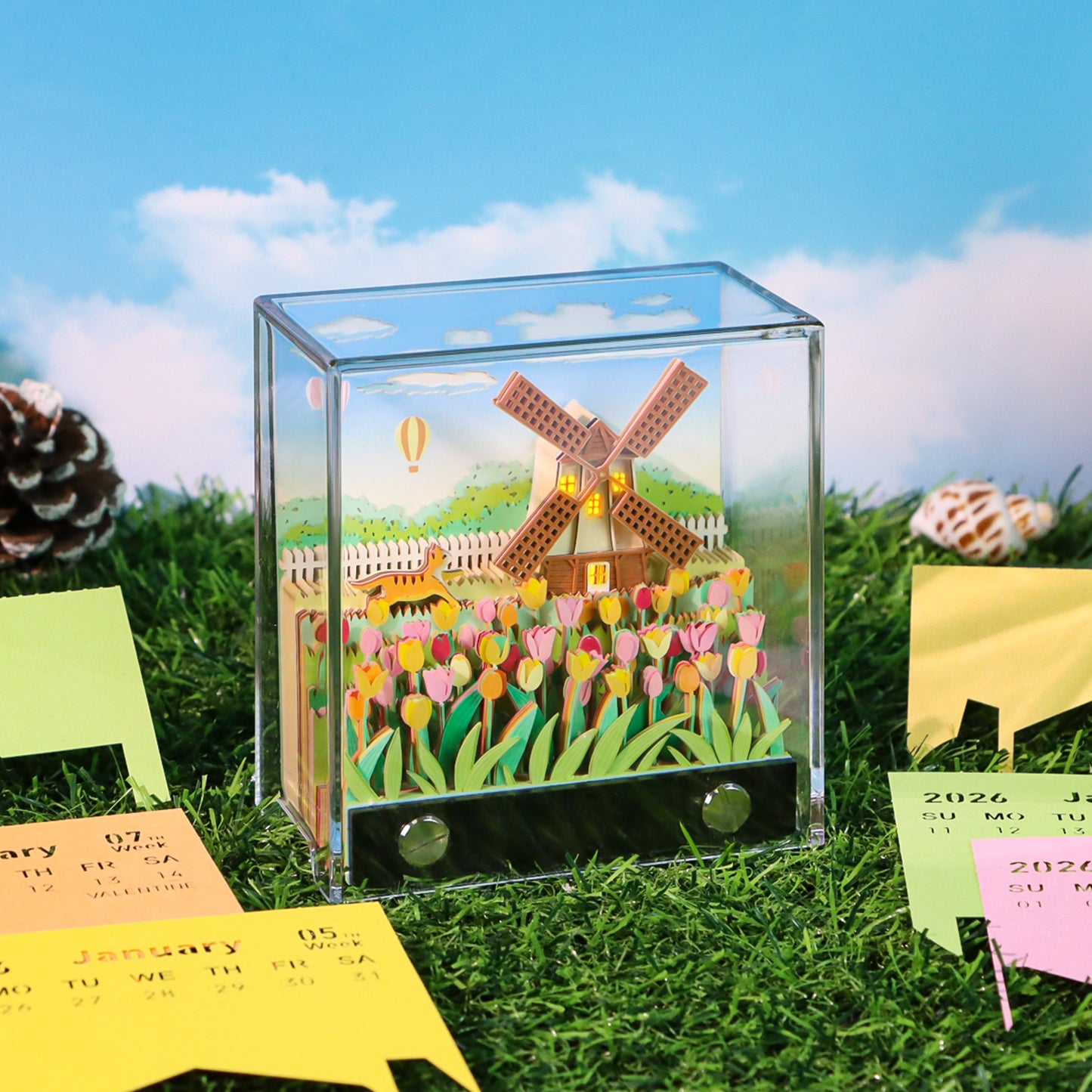 Windmill Village (With Light & Calendar 2027)