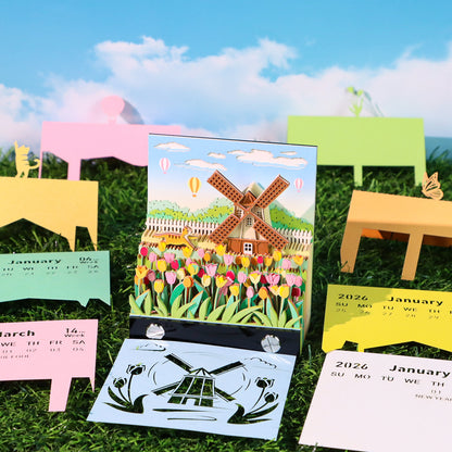 Windmill Village (With Light & Calendar 2027)