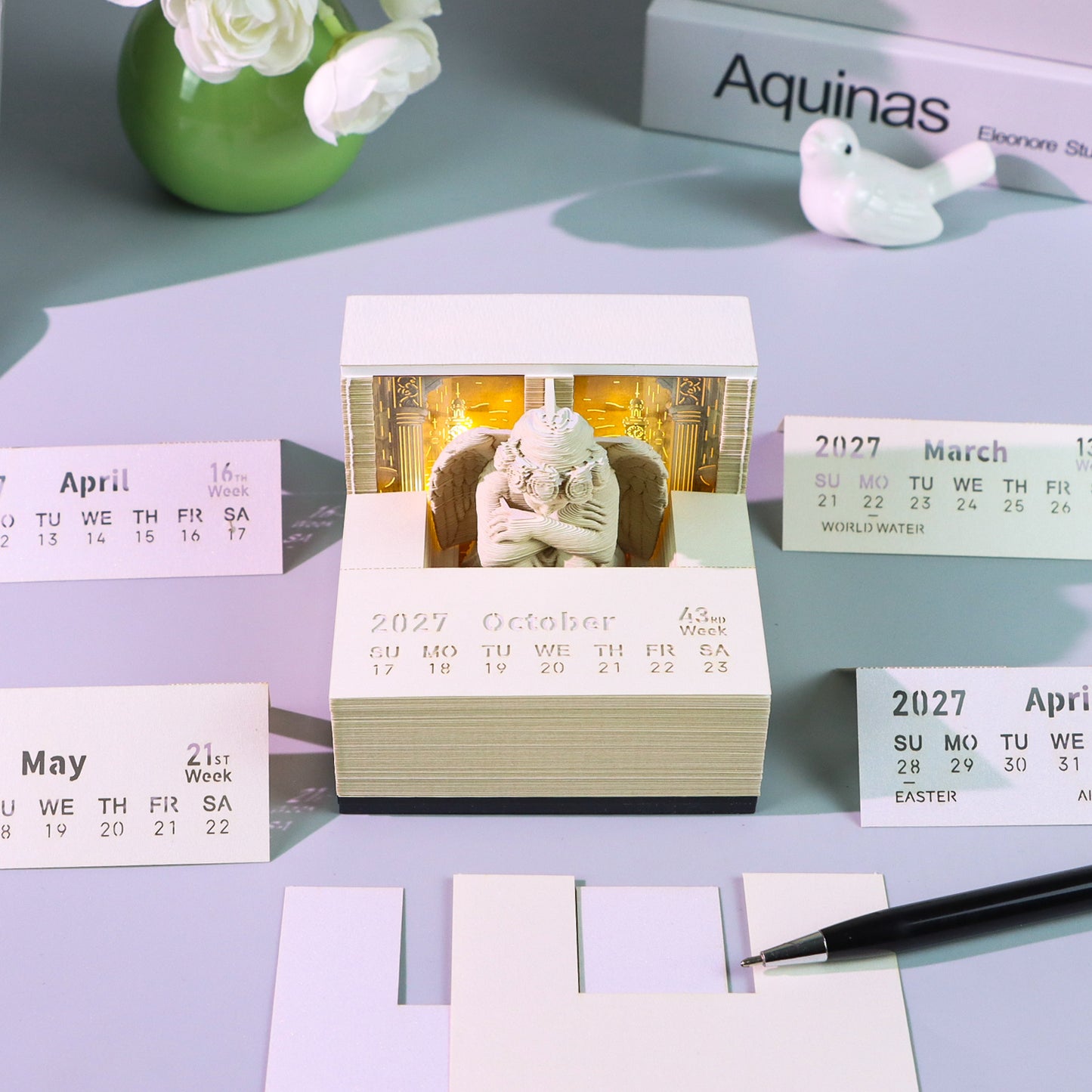 Angel (With Light & Calendar 2027)