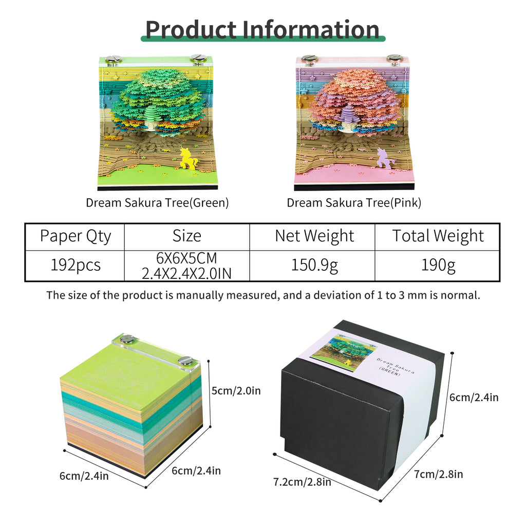 Sakura Tree Satisfying 3D Memo Pad