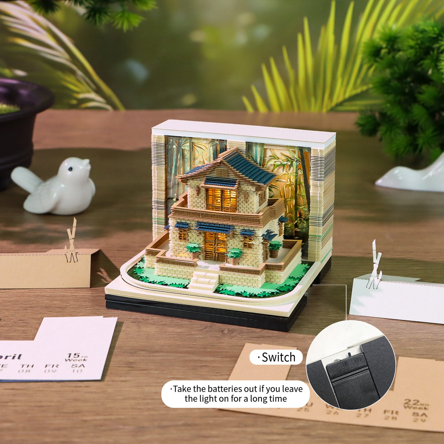 Bamboo Serenity Court (With Light & Calendar 2027)
