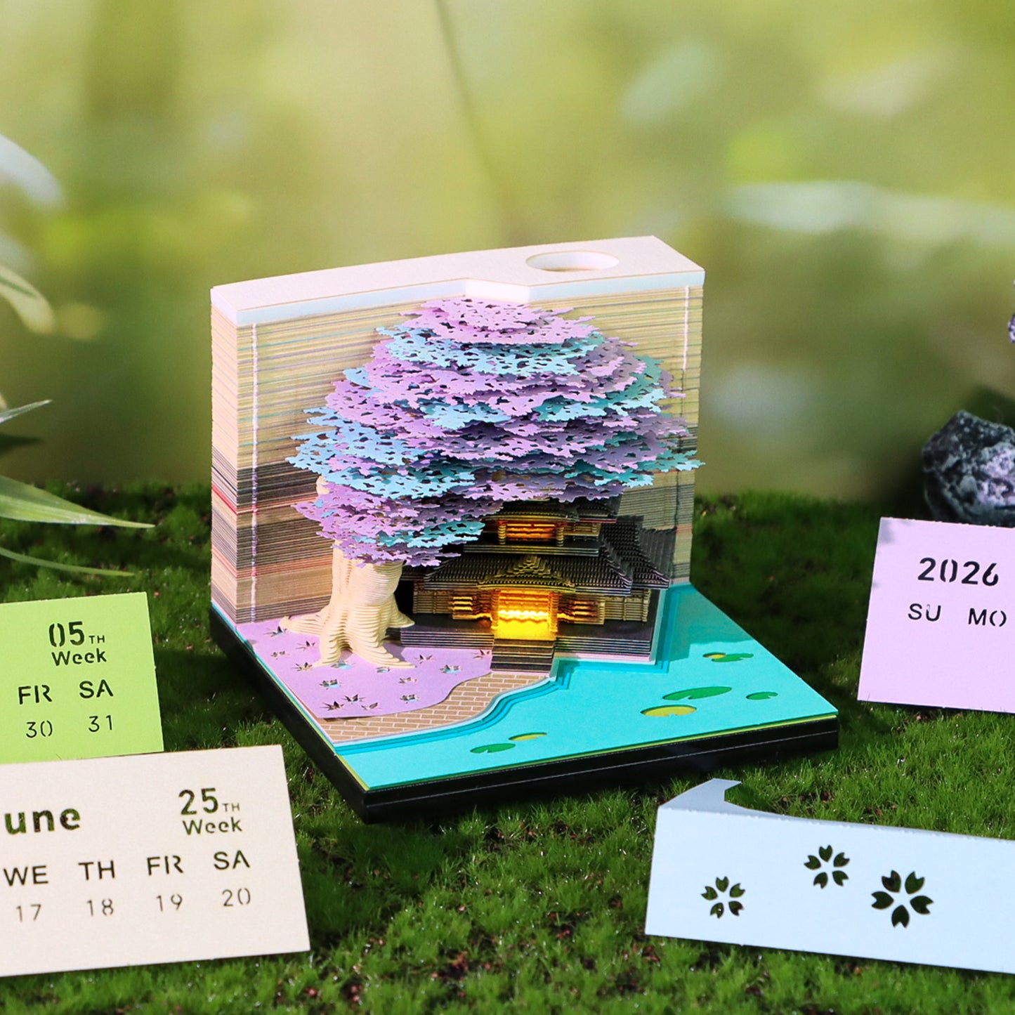 Sakura Temple (With Light & Calendar 2027)