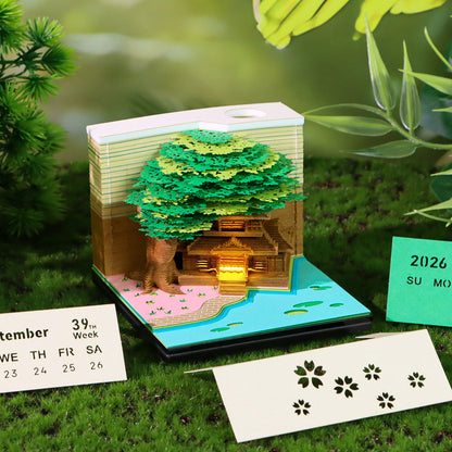 Sakura Temple (With Light & Calendar 2027)
