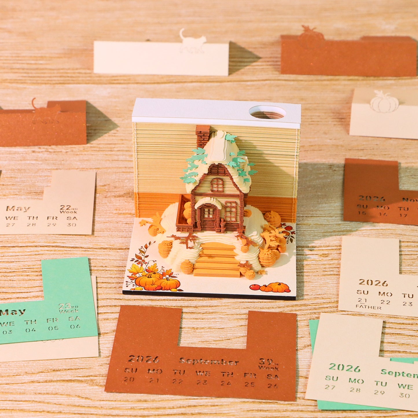 Pumpkin Cottage (With Light & Calendar 2027)