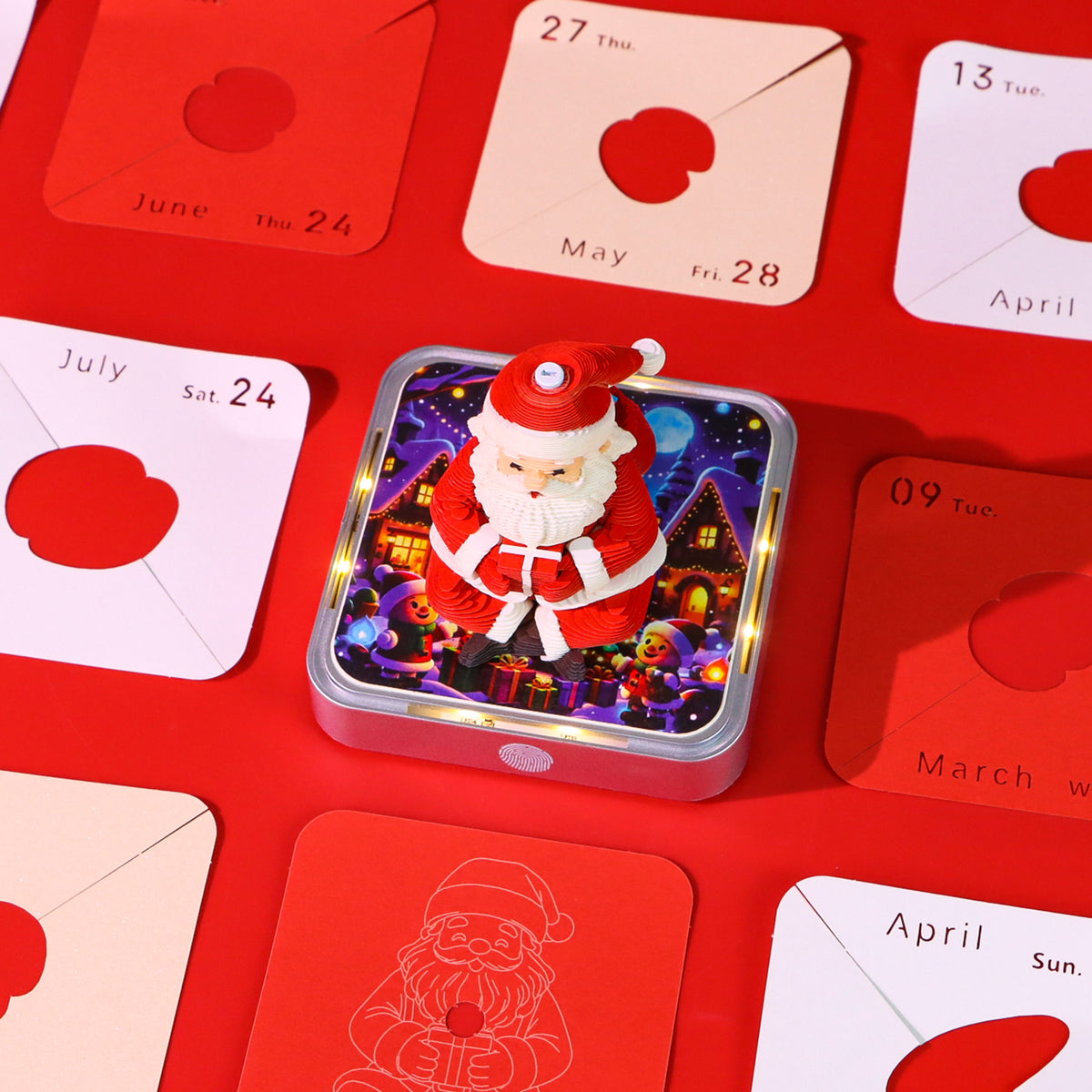 Santa Claus (With Light & Calendar 2027)