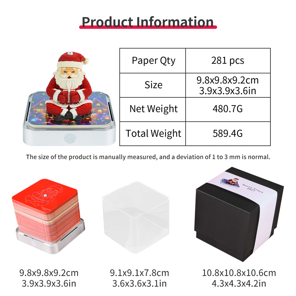 Santa Claus (With Light & Calendar 2027)