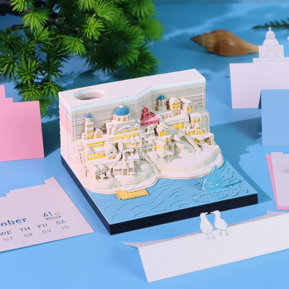 Santorini (With Light & Calendar 2027)