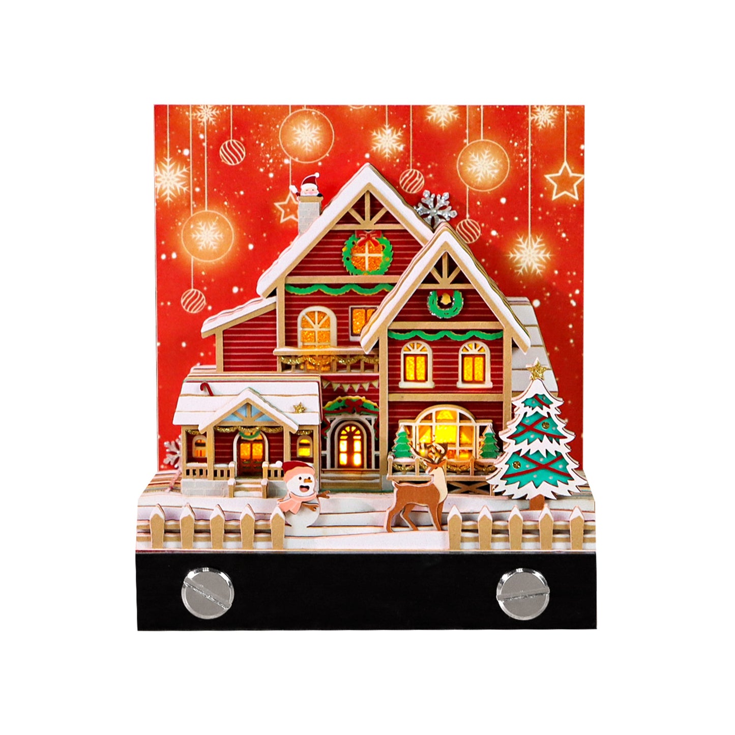 Christmas Snow House (With Light & Calendar 2027)