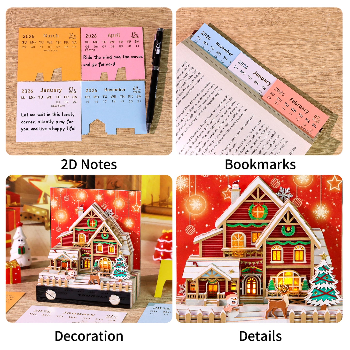 Christmas Snow House (With Light & Calendar 2027)