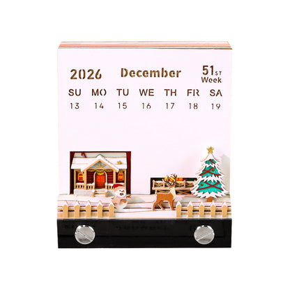 Christmas Snow House (With Light & Calendar 2027)