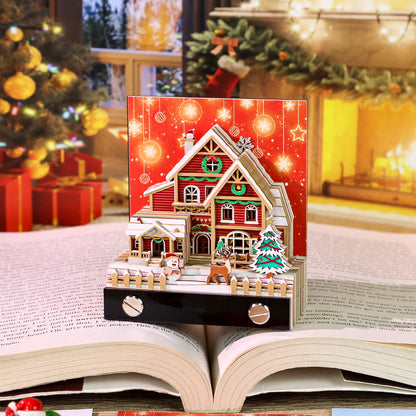 Christmas Snow House (With Light & Calendar 2027)