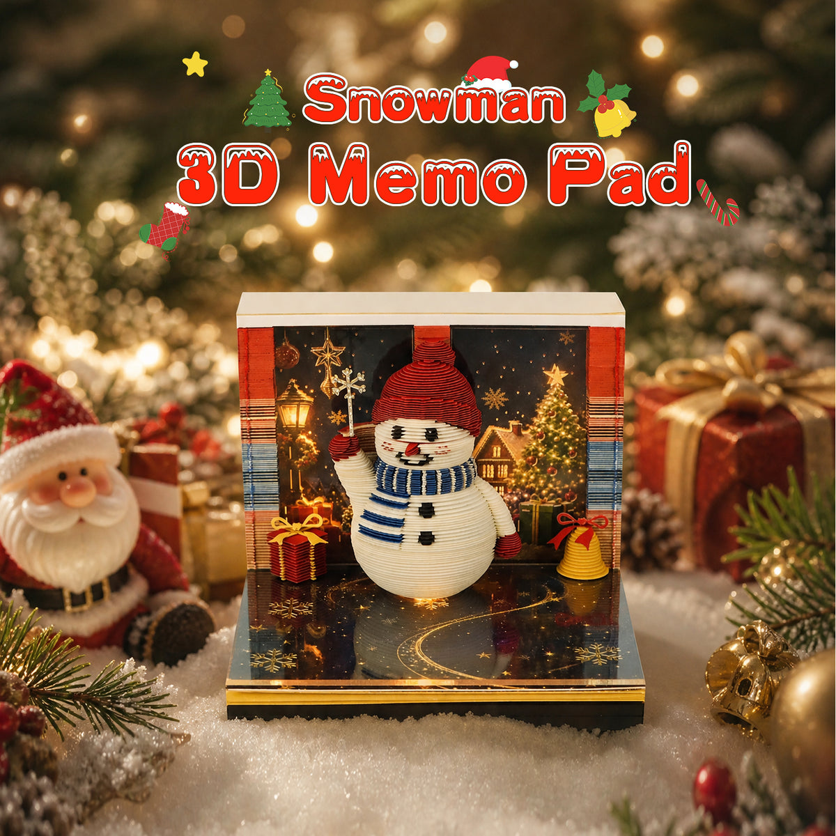 Christmas Snowman (With Light & Calendar 2027)