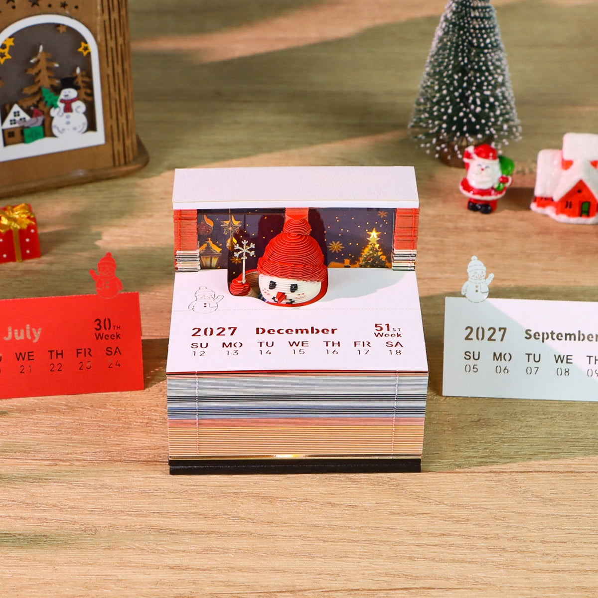Christmas Snowman (With Light & Calendar 2027)