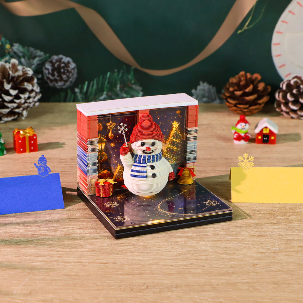Christmas Snowman (With Light & Calendar 2027)