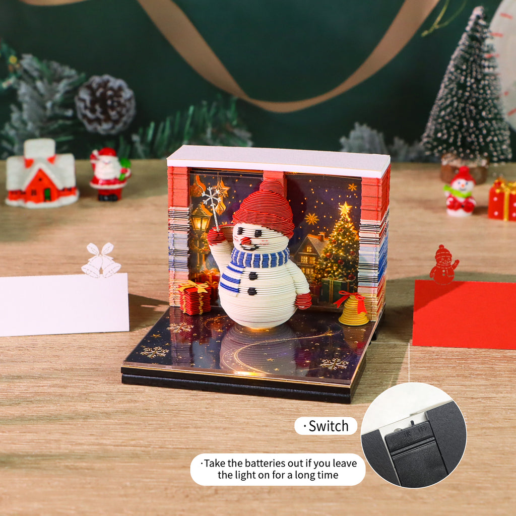 Christmas Snowman (With Light & Calendar 2027)