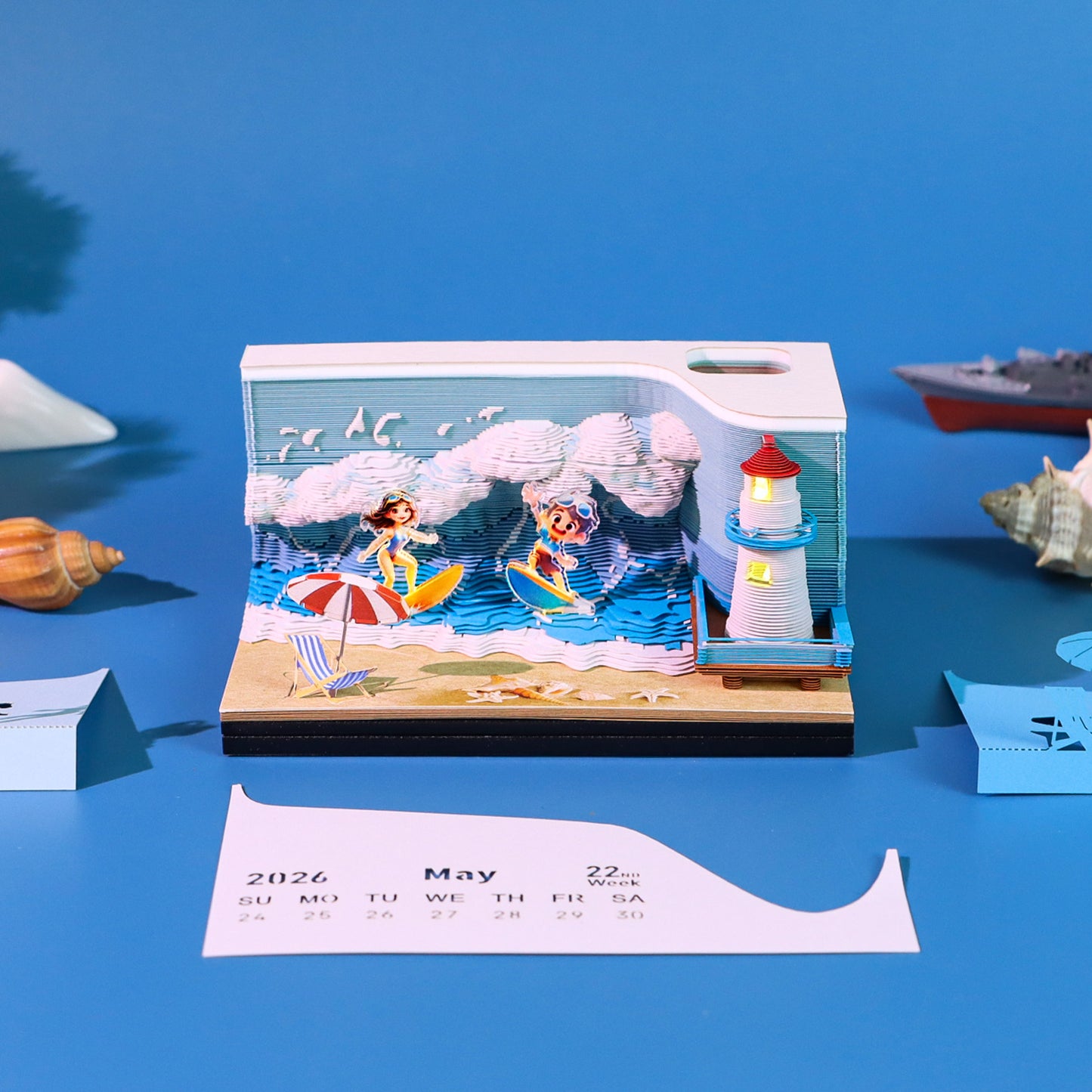 Let's Go Surf (With Light & Calendar 2027)