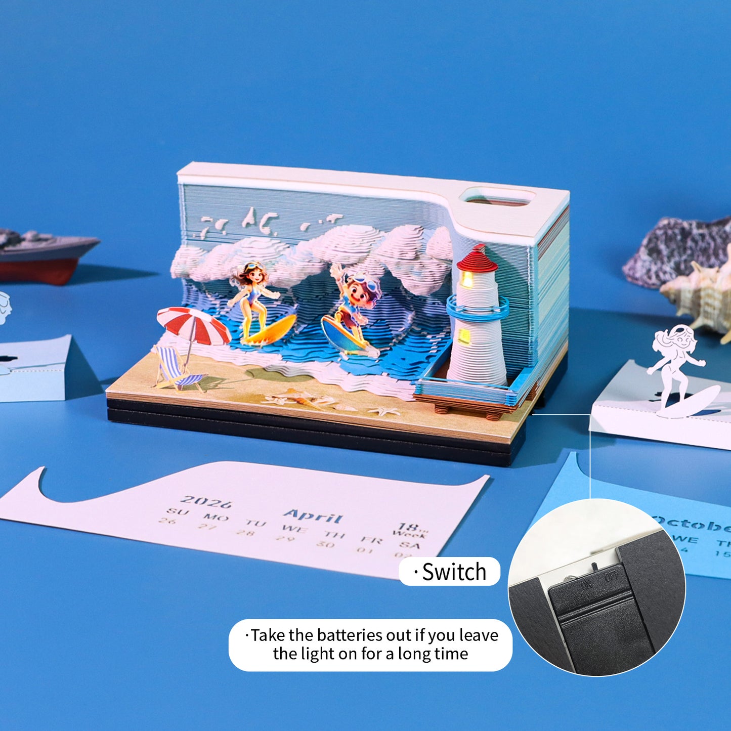Let's Go Surf (With Light & Calendar 2027)