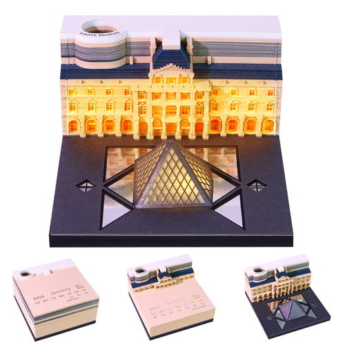 The Louvre (With Light & Calendar 2027)