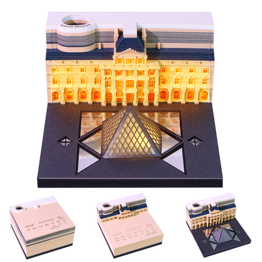 The Louvre (With Light & Calendar 2027)