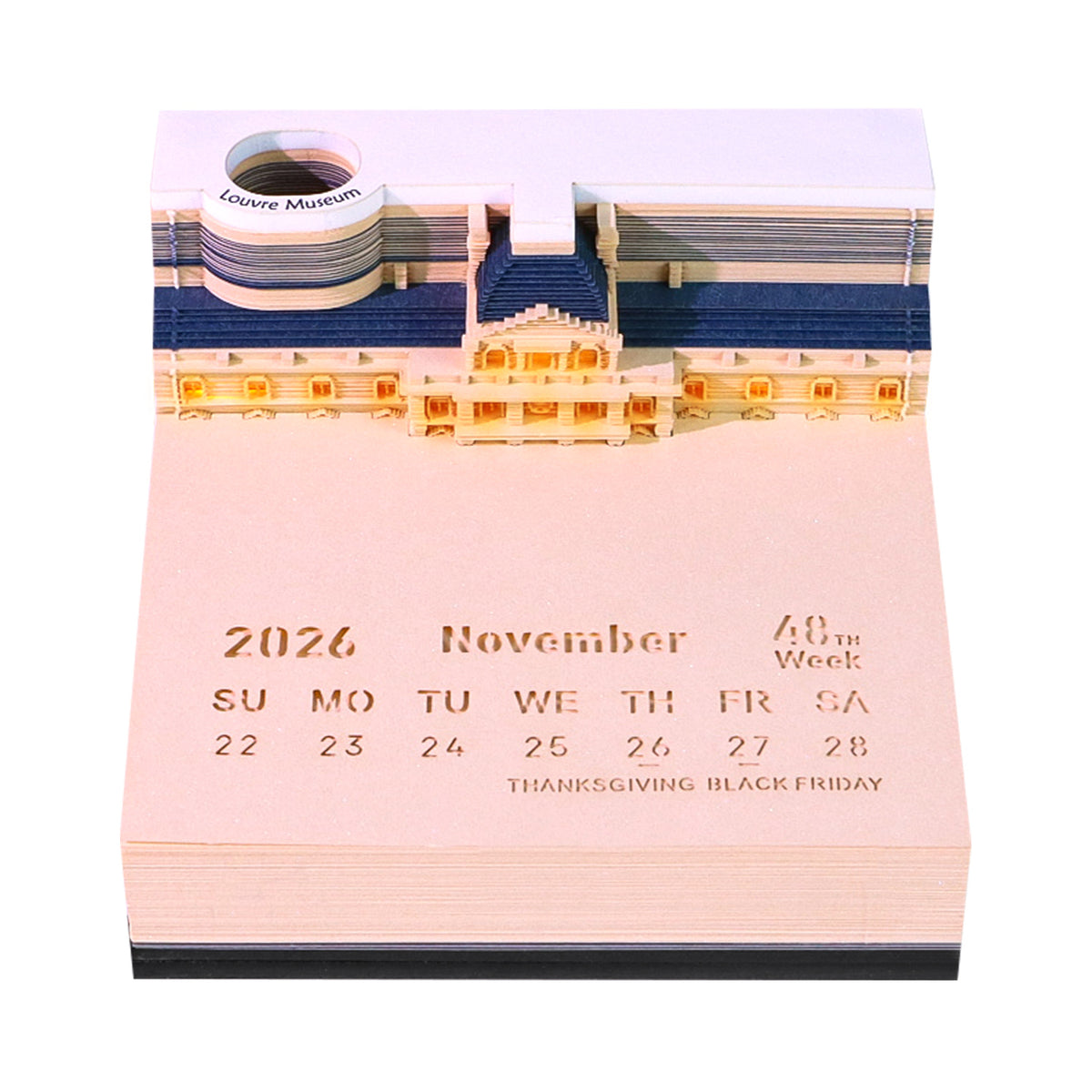 The Louvre (With Light & Calendar 2027)