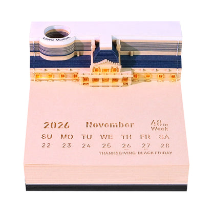 The Louvre (With Light & Calendar 2027)