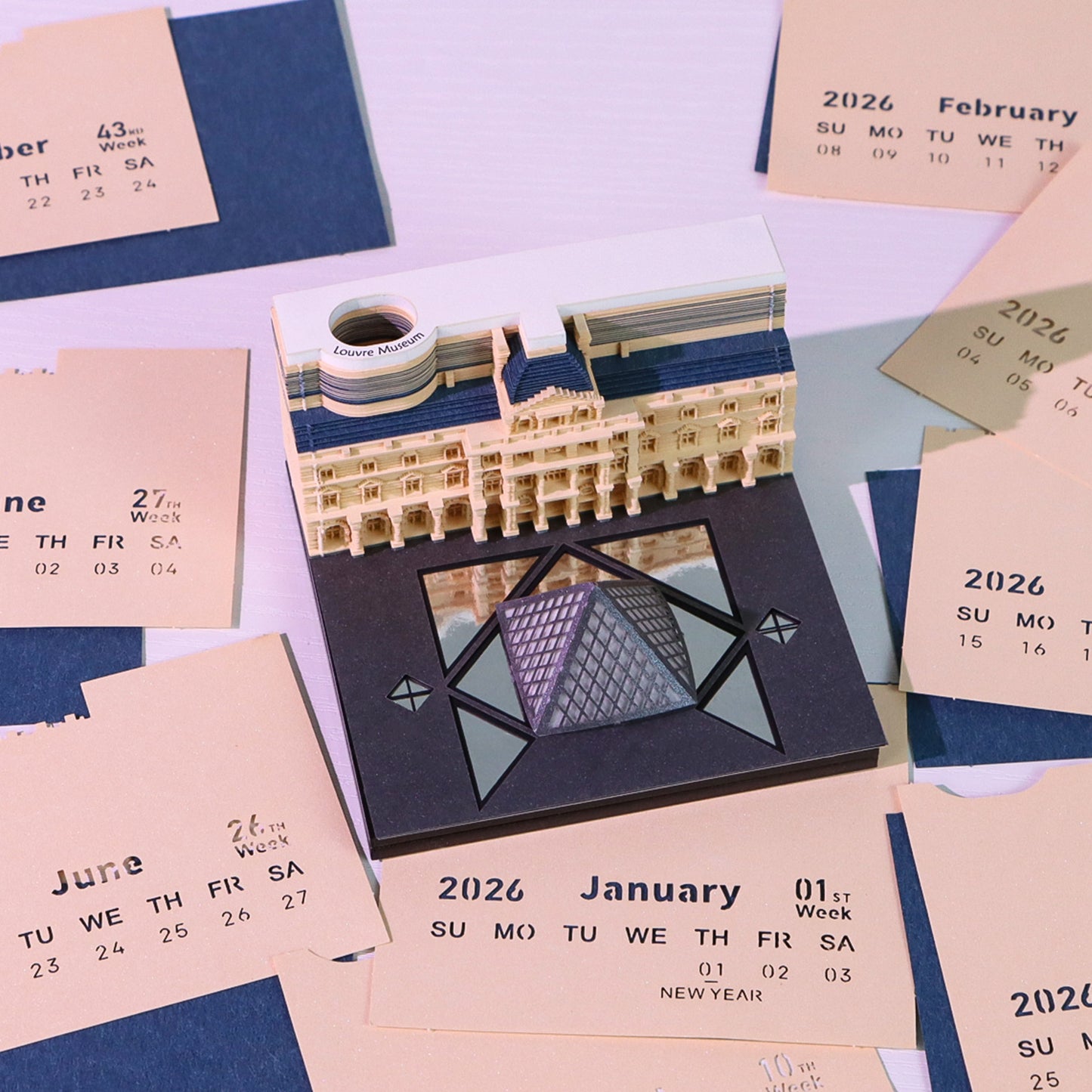 The Louvre (With Light & Calendar 2027)