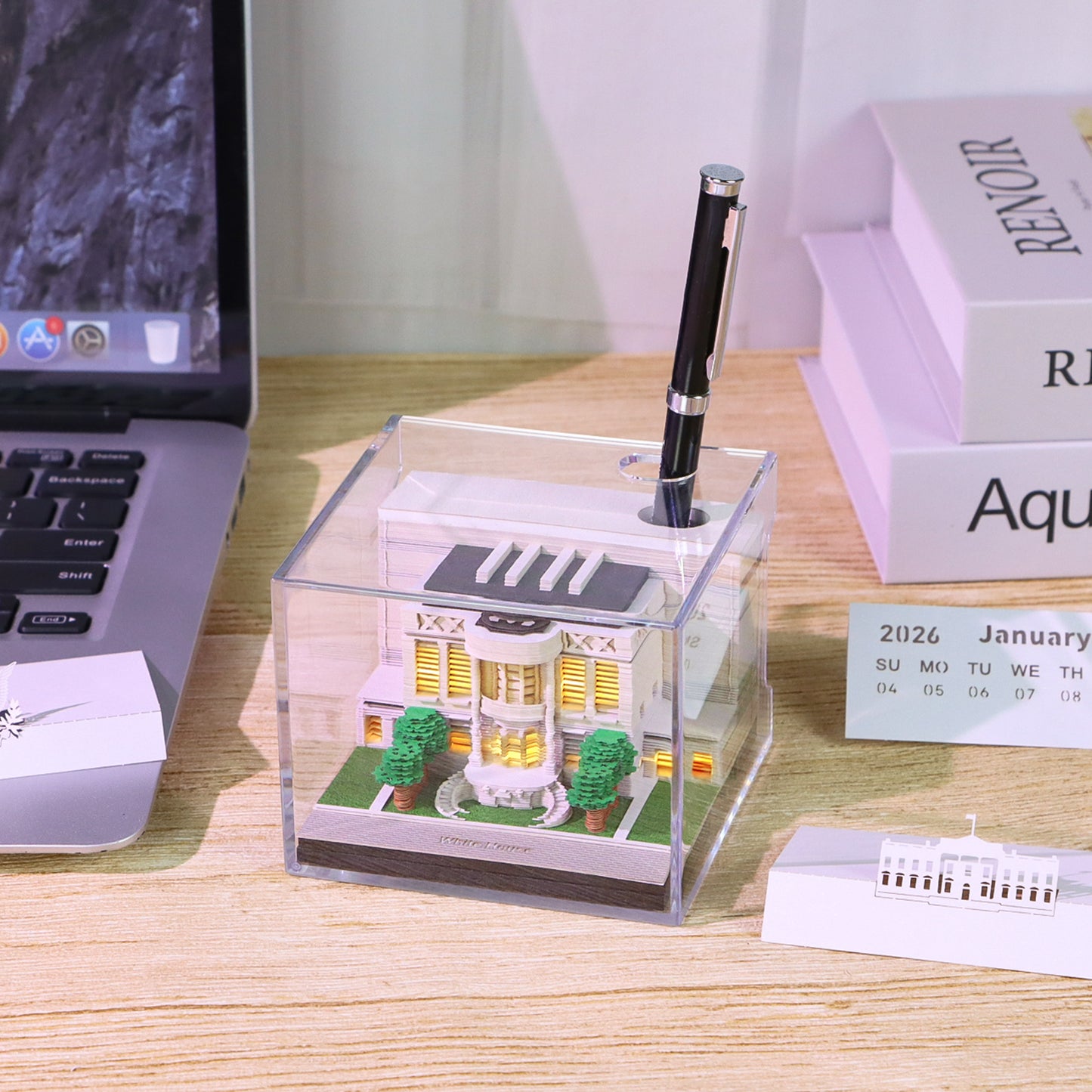 White House (With Light & Calendar 2027)