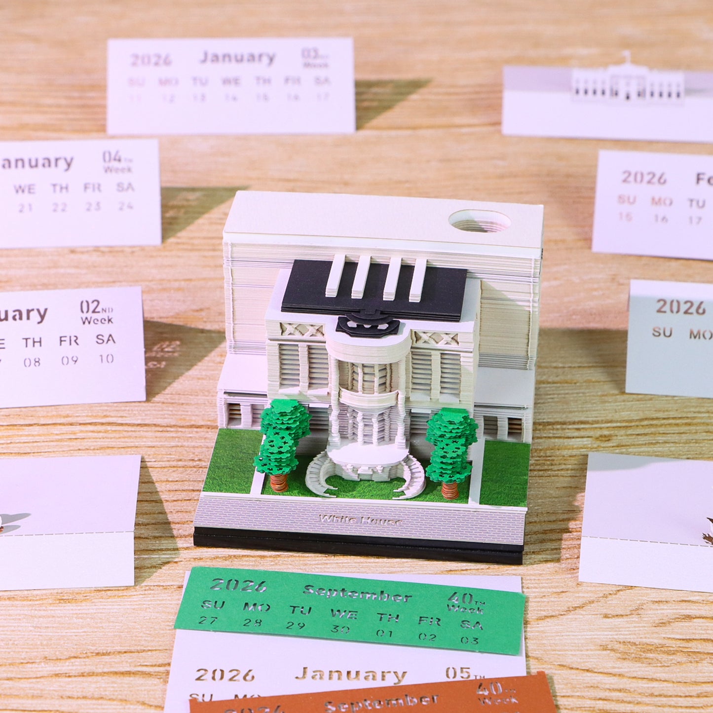 White House (With Light & Calendar 2027)